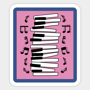 Proud Pianist Piano Lovers Wing Sticker